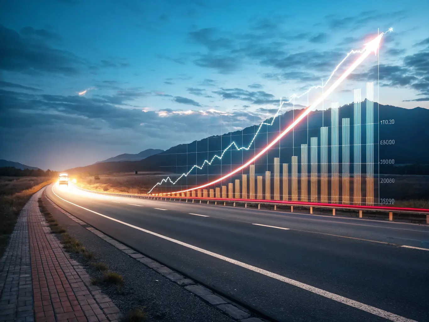 A dynamic image showcasing a surge in website traffic and engagement metrics, illustrating the impact of Zyphix's targeted advertising on a client's online presence.